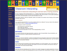 Tablet Screenshot of classroominterpreting.org